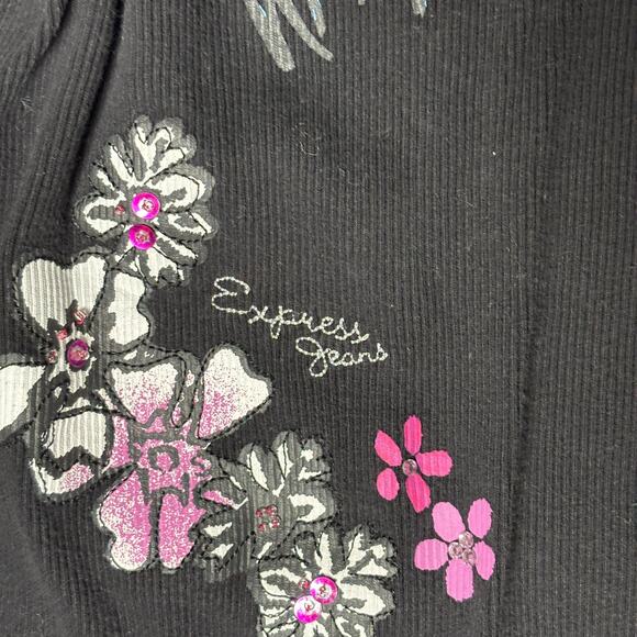 Y2K Express Dark Coquette ribbed tank medium - Picture 4 of 5